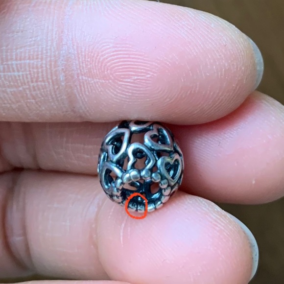 Retired Pandora Open Your Heart Openwork Charm Sterling Silver EUC - Picture 13 of 13